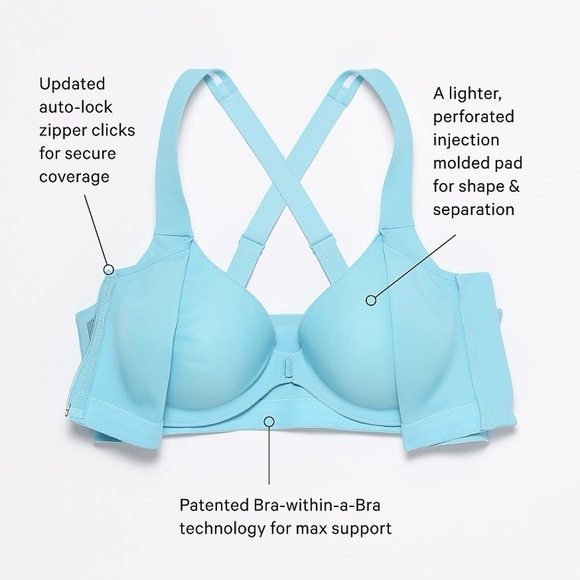 VICTORIA SECRET Knockout Full Support Front Closure Sports Bra in pastel pink - Picture 9 of 9